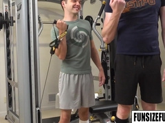 Can this petite guy handle a huge monster cock