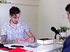 Jeremy Barker getting ready for a fetish encounter (BTS)