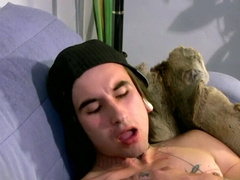 Goth lads with nice bodies having fun with oral sex