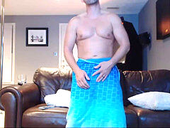 parent jacking on bed (webcam)