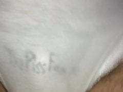 Pissing in my Sloggis on the beach