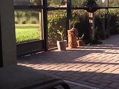 Masturbation On The Patio and Talking
