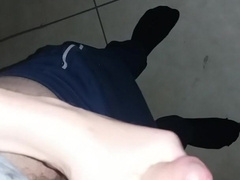 college-aged yr aged nubile in shower in the dark