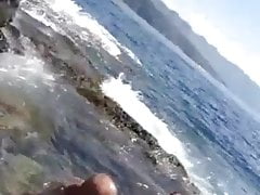Old man  sex in the sea
