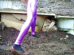 Asian CD Wanking In The Mud