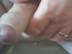 Dad playing with his thick, uncut cock on cam (no cum)