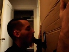 24yo black guy with thick 8 at gloryhole