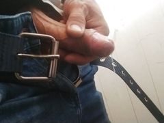 Cum in the Public Bathroom Jerking