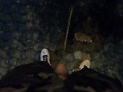 me pissing outdoor