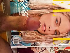 Cumming for Margot Robbie and licking it up 3