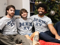 Lucky white dudes both bottom for Tony Genius