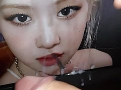 BLACKPINK Rose Big White Cock Cum Tribute
