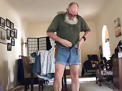 A day in the life of a naked man.