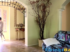 Emo young guy fucked bareback by tougher pale twink friend