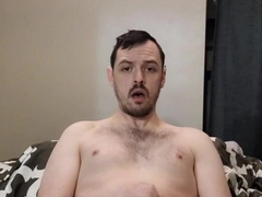 Early morning brim before work, monstrous self facial cumshot