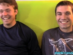 ZACK RANDALL - Naughty amateurs Derrick Dickem and Jeremy Cox jerk off