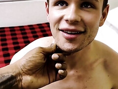 Twink shoves entire BBC down the butt hole for surreal pleasures