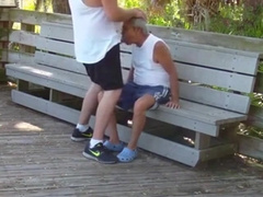 old fags have lovemaking in public park