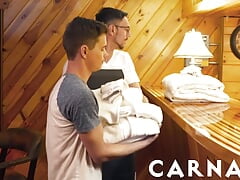 Gaycest DILF Anthony Divino breeds forbidden twink at hotel