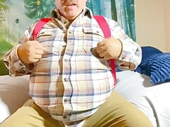 Piss in My Bed Farmer Cowboy Has a Huge Handsfree Showing off His Daddy Balls