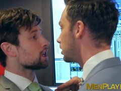 Dominant businessman barebacking hard submissive colleague