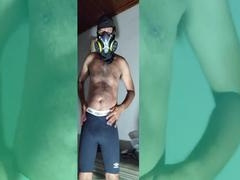 Inexperienced gay guy Stink Hairymale enjoys some solo fap action