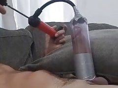 My cock been sucked by my pump