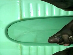 Teen Black Asian Boy Do Handjob and Urinating him big cock Until come milk - squirting