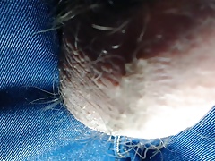 Close-up hairy balls during masturbation AND during orgasm