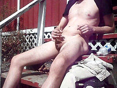 outdoor fun on sunny day, jizm shot