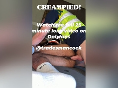 Construction Creampie, Ginger Tradesman Fucks And Cums Inside Hairy Bottoms Ass