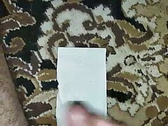 Jerking off a fat cock with cum.Cuming from a long handjob.C