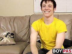 Solo masturbation and cumming with twink Jesse Jordan