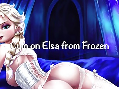 Cum on Elsa from Frozen - august 2015