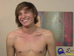 Adorable youngster strokes cock before plowing fleshlight