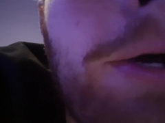 ASMR / Slobbering / Lip Slapping / Smoking / Bearded Chav Brit Close Up