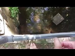 Naked walk with a little pee