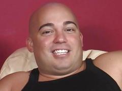 Thick, hairless dude is a sissy for dick in his ass