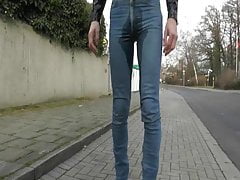 pissing in my jeans on the street