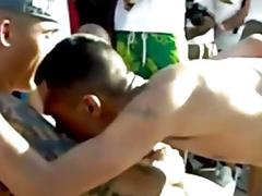 All dolling outdoors on the beach