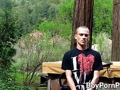 Lascivious twink blows big dick before anal pounding