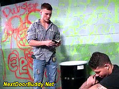 Muscle jocks bum jizzed