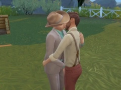 Gay ass eating, old young bareback, gay kissing