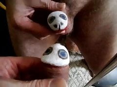 jackmeoffnow dick art on cock head saggy balls mirror play