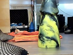 Crossdresser rides John Thomas Ass Master, tormenting experience