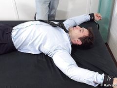 Mature man tickle torments handsome muscular studs feet