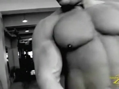 Jean St. Laurent workout and posing