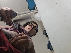 Oiled-up anal solo action with intense penetration