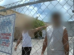 Watch this white dude take on a pack of black guys in a wild and steamy interracial encounter