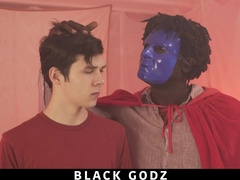 Black Godz - ebony shaft Stud Interracial Fucking With Twink